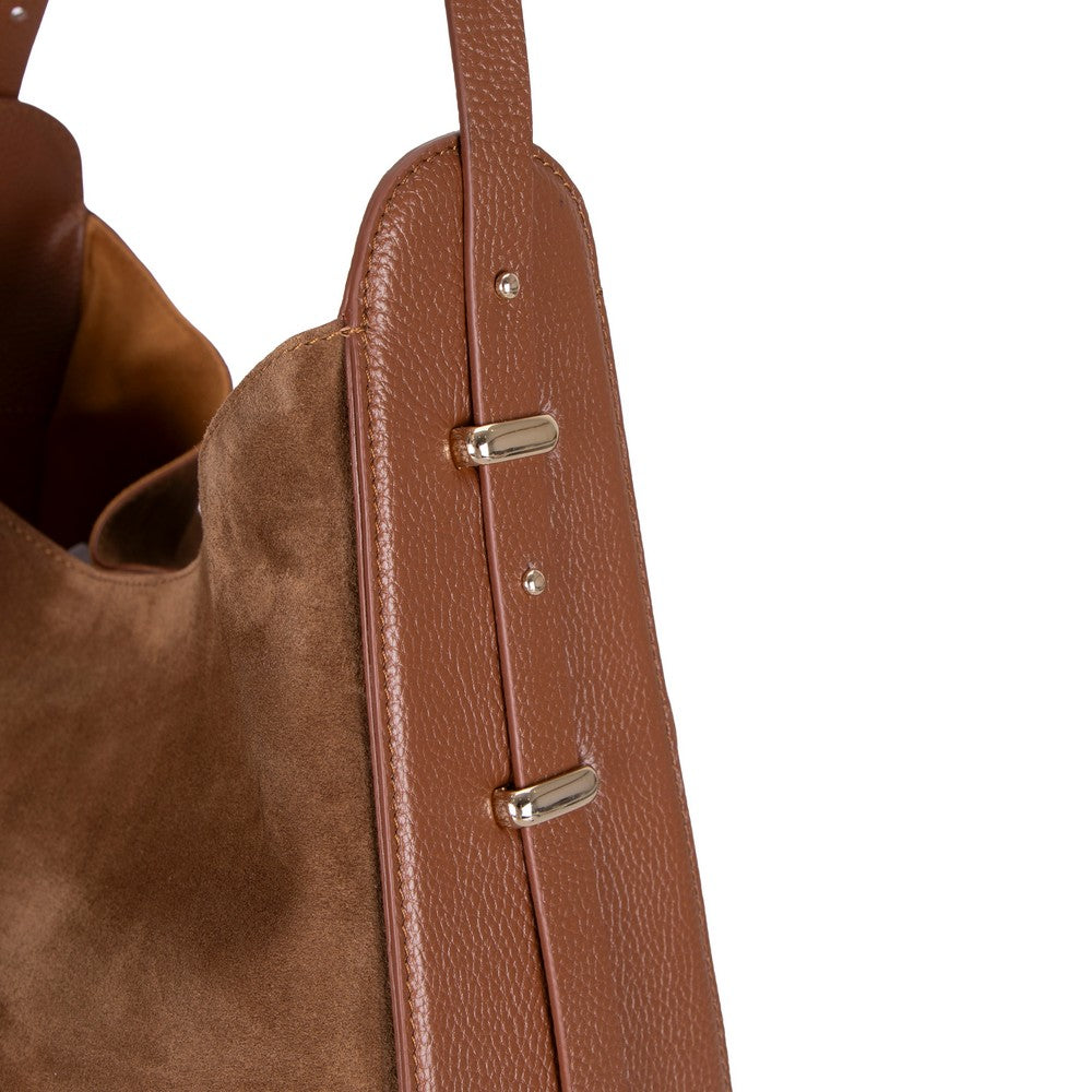 Carina Suede Leather Women’s Tote Bag – Suede Leather Shoulder Bag for Everyday Elegance | Minimal & Handcrafted